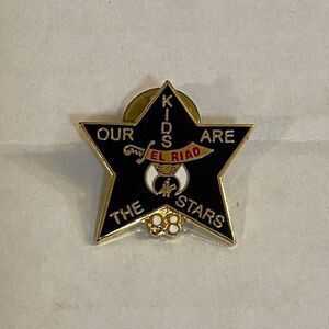 Shriners El Riad Our Kids Are The Stars 1998 Enamel Vintage Lapel Pin